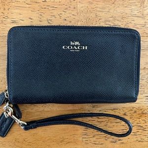 Coach zip around wallet